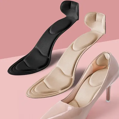 메모리 폼 안창 여성 하이힐 신발 안창 미끄럼 방지 절단 가능 깔창 컴포트 통기성 발 뒤꿈치 보호 마사지 신발 패드